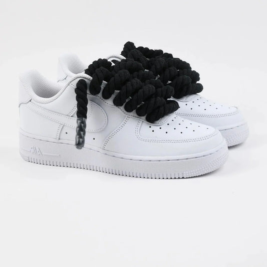 Air Force 1 Low White Rope laces Black