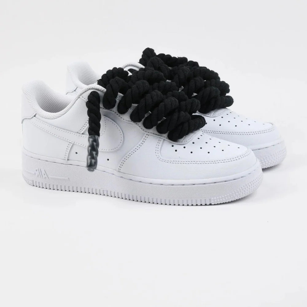 Air Force 1 Low White Rope laces Black