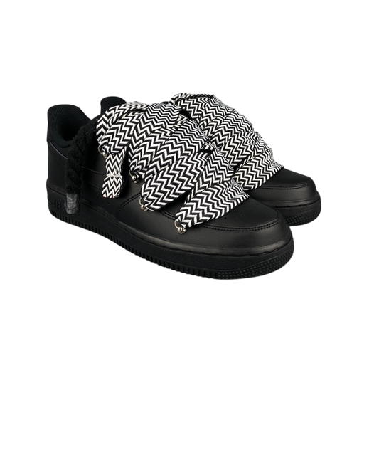 Air force 1 low Black Rope Laces Lanvin Black