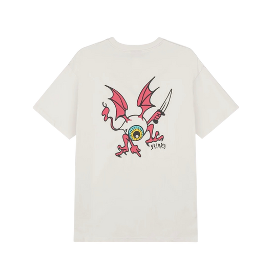 Grimey Peace Within The Watching Eyez Regular Tee Off White