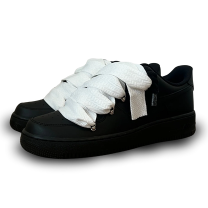 Air force 1 low Black Rope Laces Lanvin White