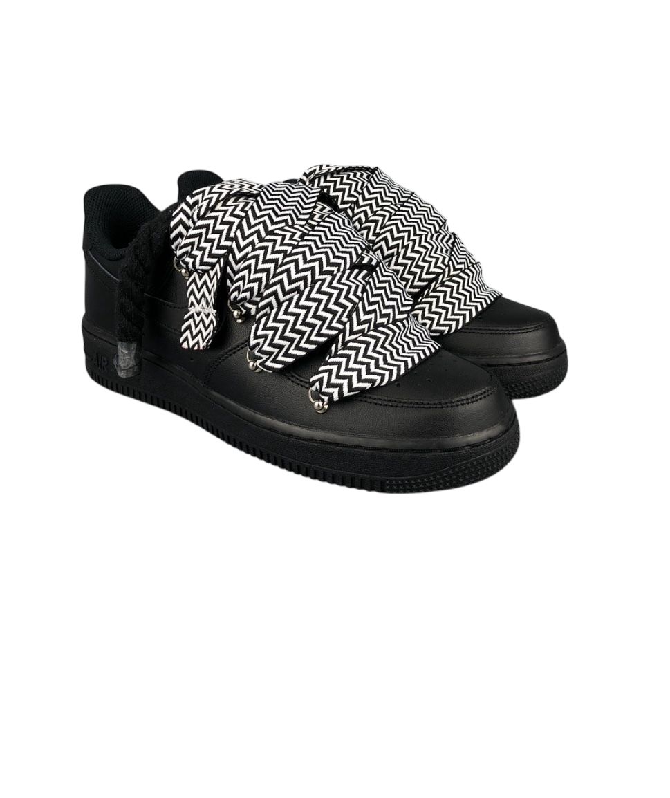 Air force 1 low Black Rope Laces Lanvin Black
