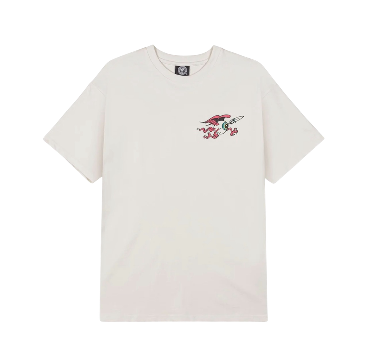 Grimey Peace Within The Watching Eyez Regular Tee Off White