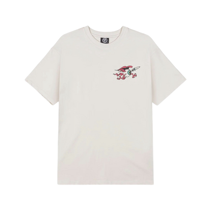 Grimey Peace Within The Watching Eyez Regular Tee Off White