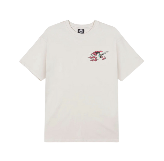 Grimey Peace Within The Watching Eyez Regular Tee Off White