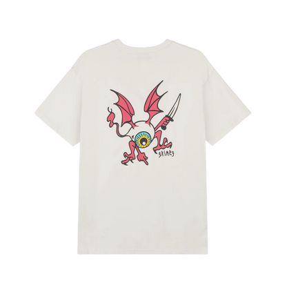 Grimey Peace Within The Watching Eyez Regular Tee Off White