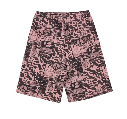 Grimey Peace Within All Over Print Baggy Sweatshorts