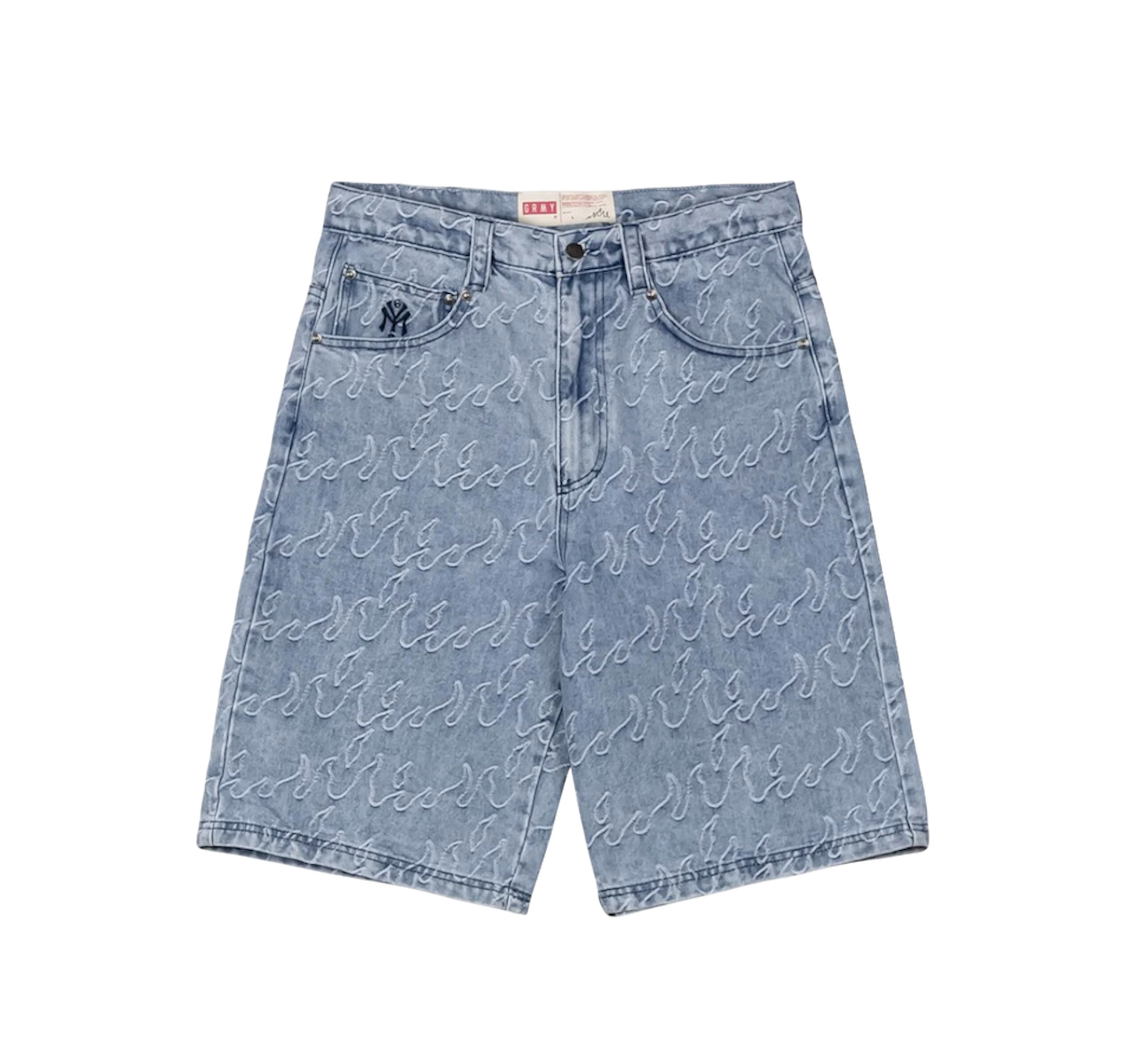 Grimey Baggy Jacquard Denim Shorts