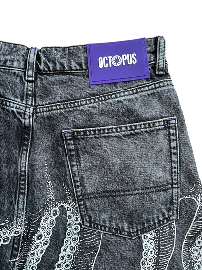 Octopus Denim Outline Loose