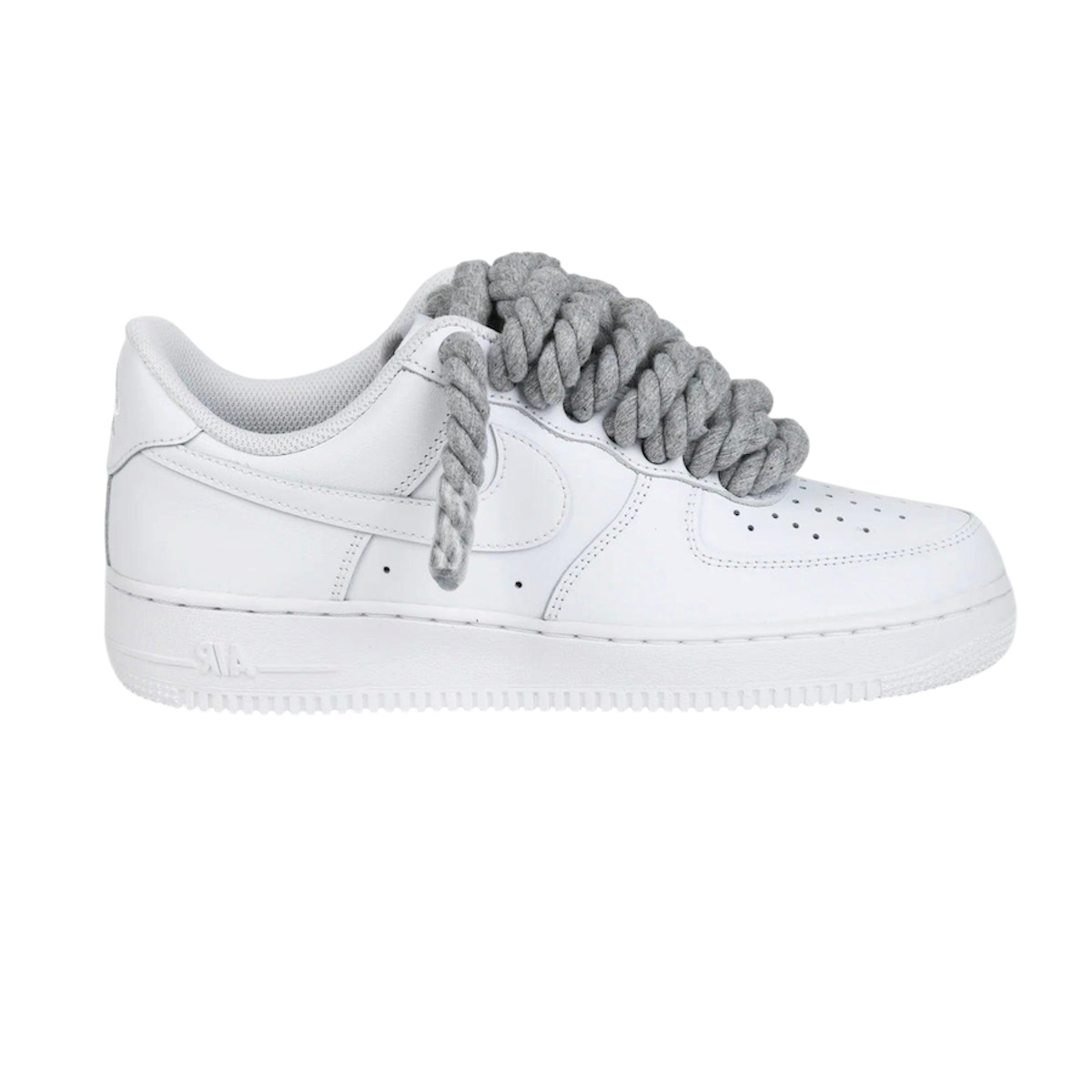Air Force 1 Low White Rope laces Grey