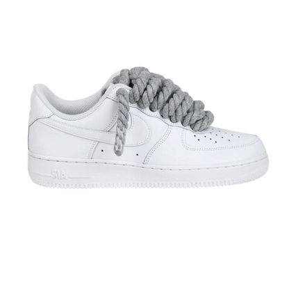 Air Force 1 Low White Rope laces Grey
