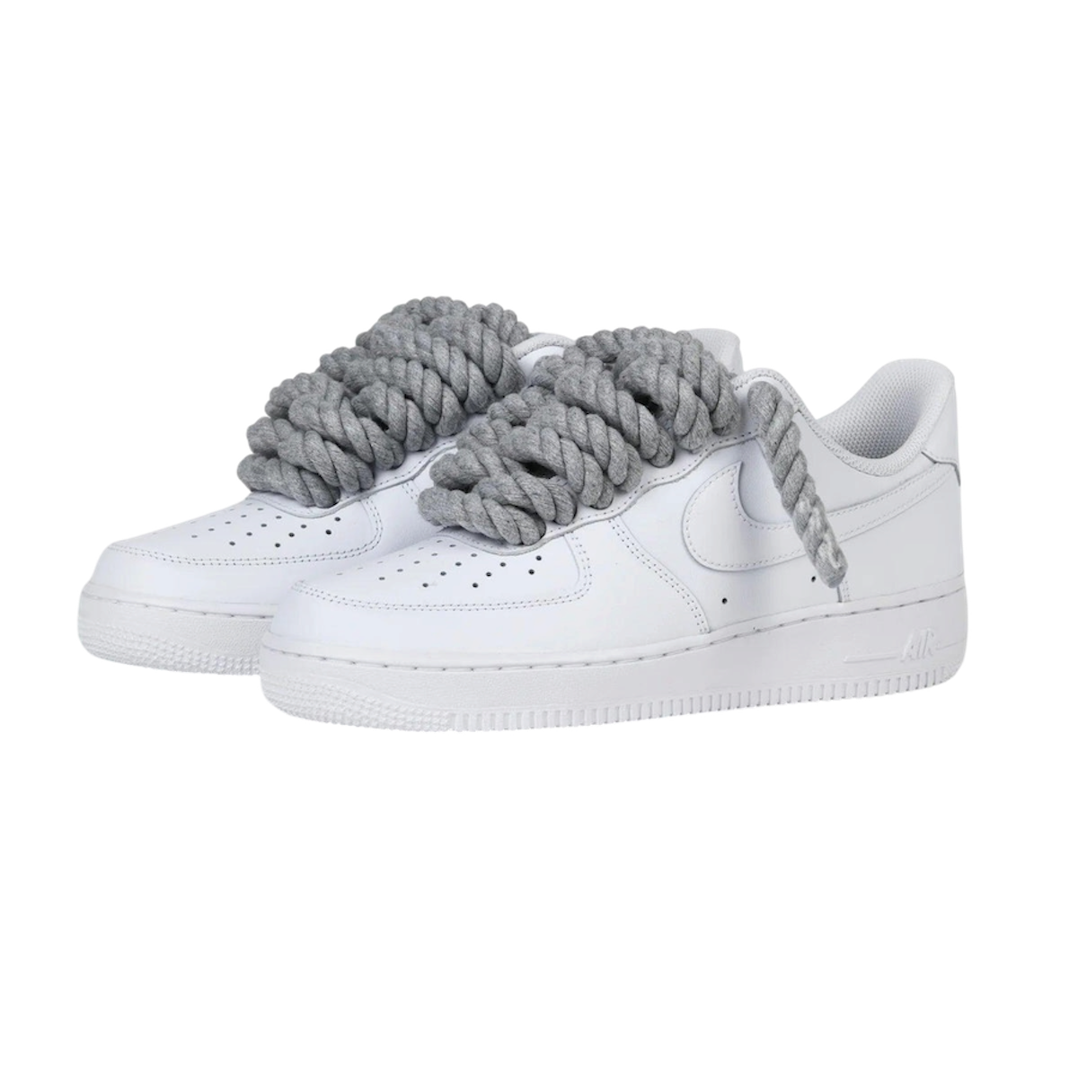 Air Force 1 Low White Rope laces Grey